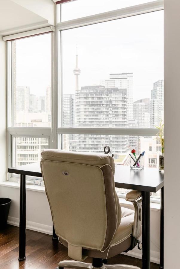 Downtown Toronto+Free Parking+Cn Tower View Apartamento Exterior foto